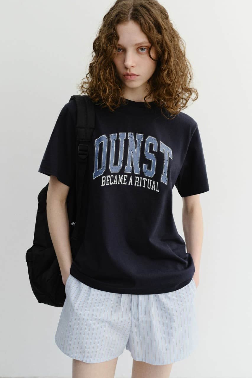 UNISEX VINTAGE ARCH LOGO T-SHIRT FRENCH NAVY_UDTS6B145N2