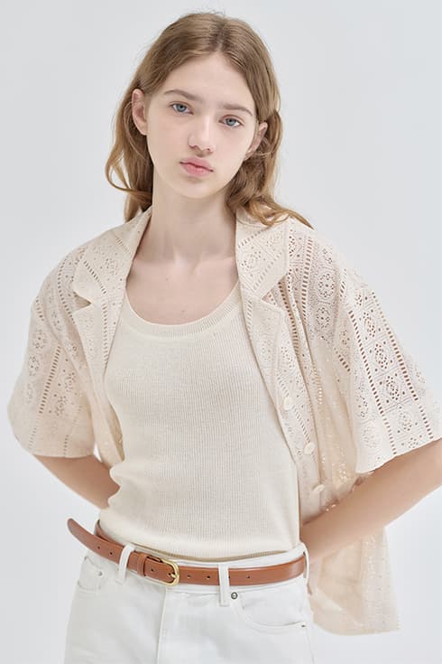 25N summer vintage lace jacket [IV]