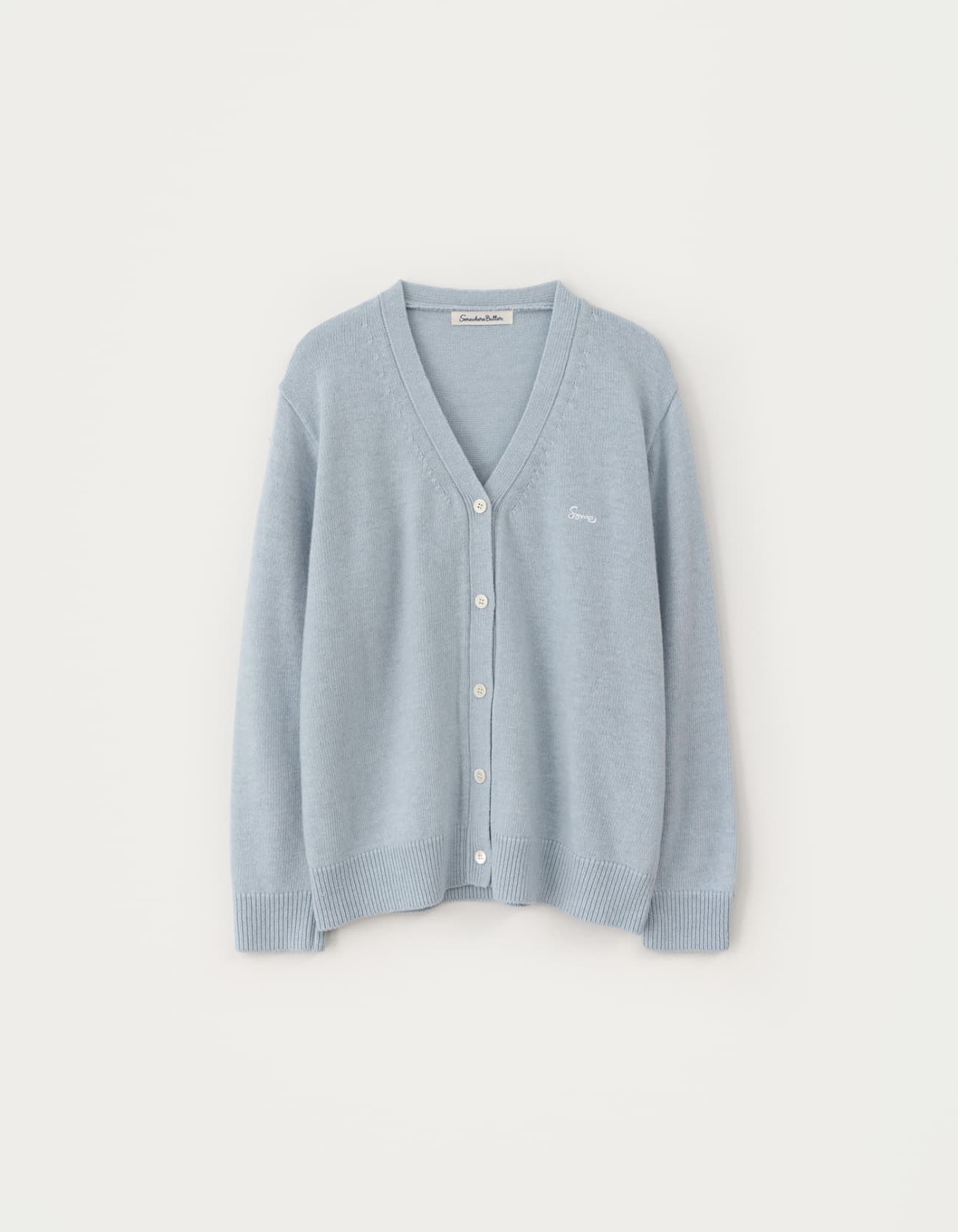 Rudy V-Neck Cardigan - Light Blue