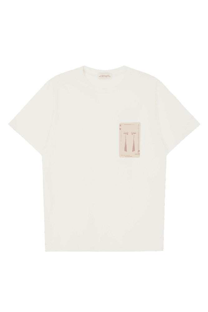 Romantic Card Deck Tee (White)