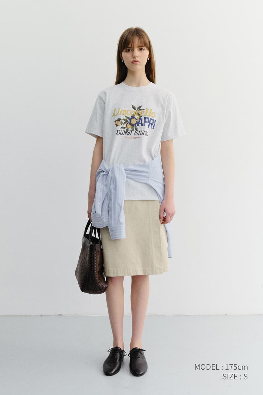 UNISEX LIMONCELLO T-SHIRT LIGHT MELANGE GREY_UDTS6B148G1