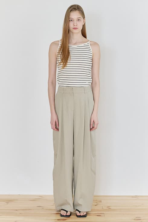 Summer casual wide banding pants [BE]