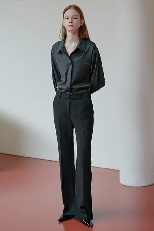 25FN semi-wide pants [BK]