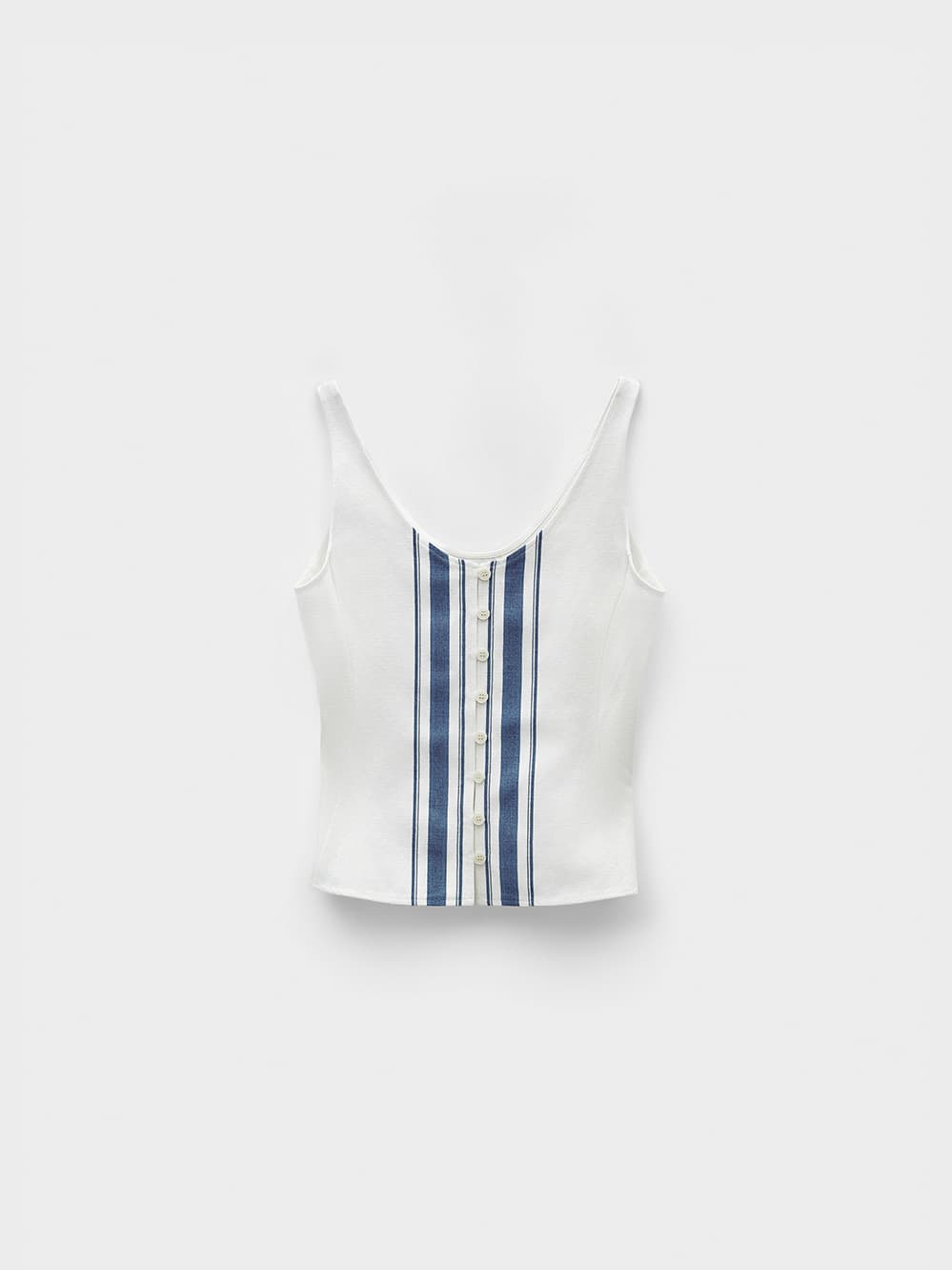 Stripe Sleeveless Top_Blue Stripe