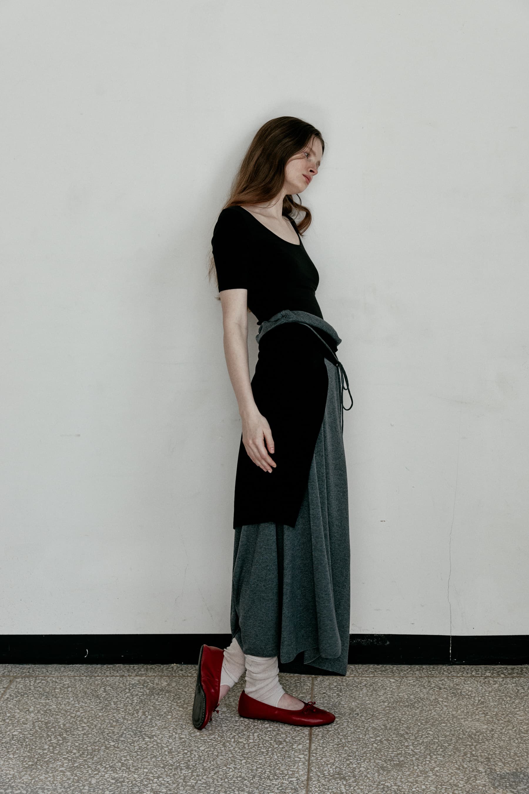 EPURE KNIT MUFFLER [BLACK]