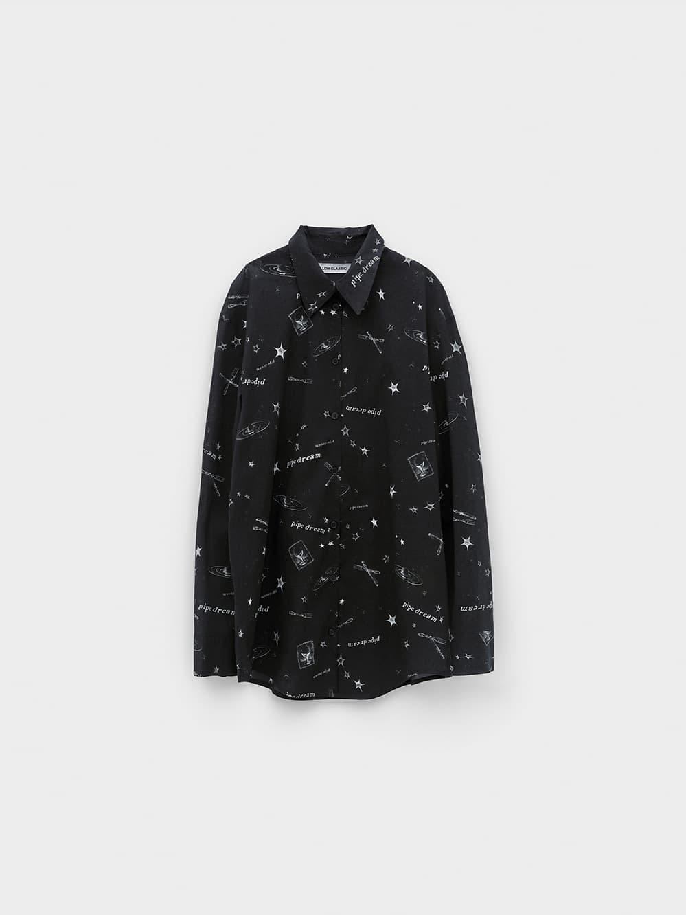 Pipe Dream Print Shirt_Black