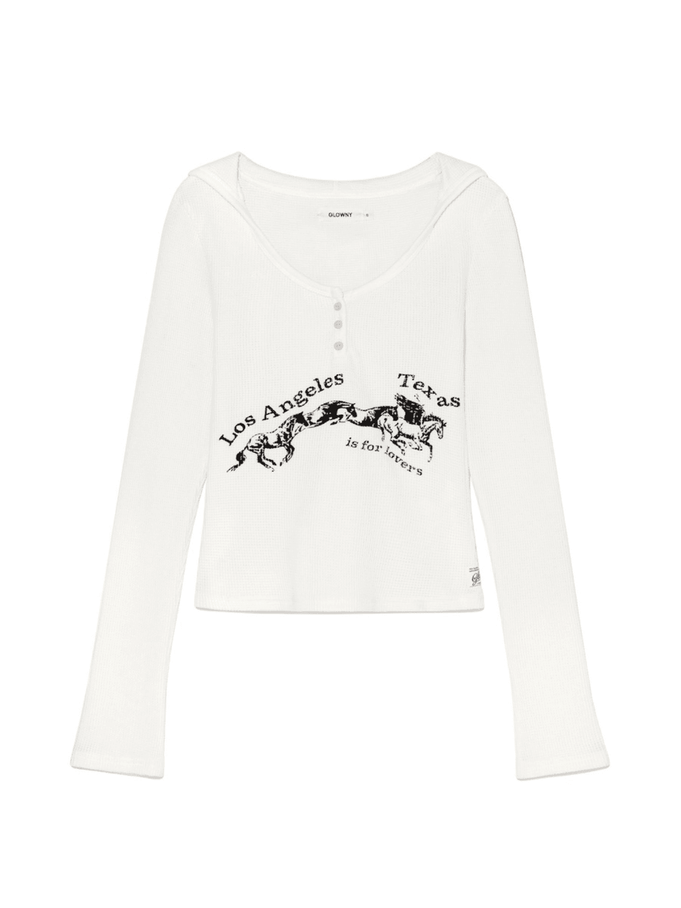 TEXAS WAFFLE LONG SLEEVE (WHITE)
