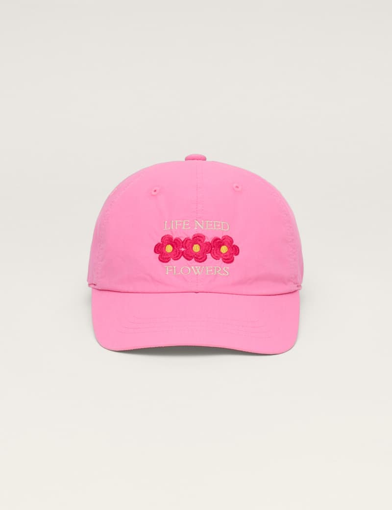 Flower Ball Cap (Pink)