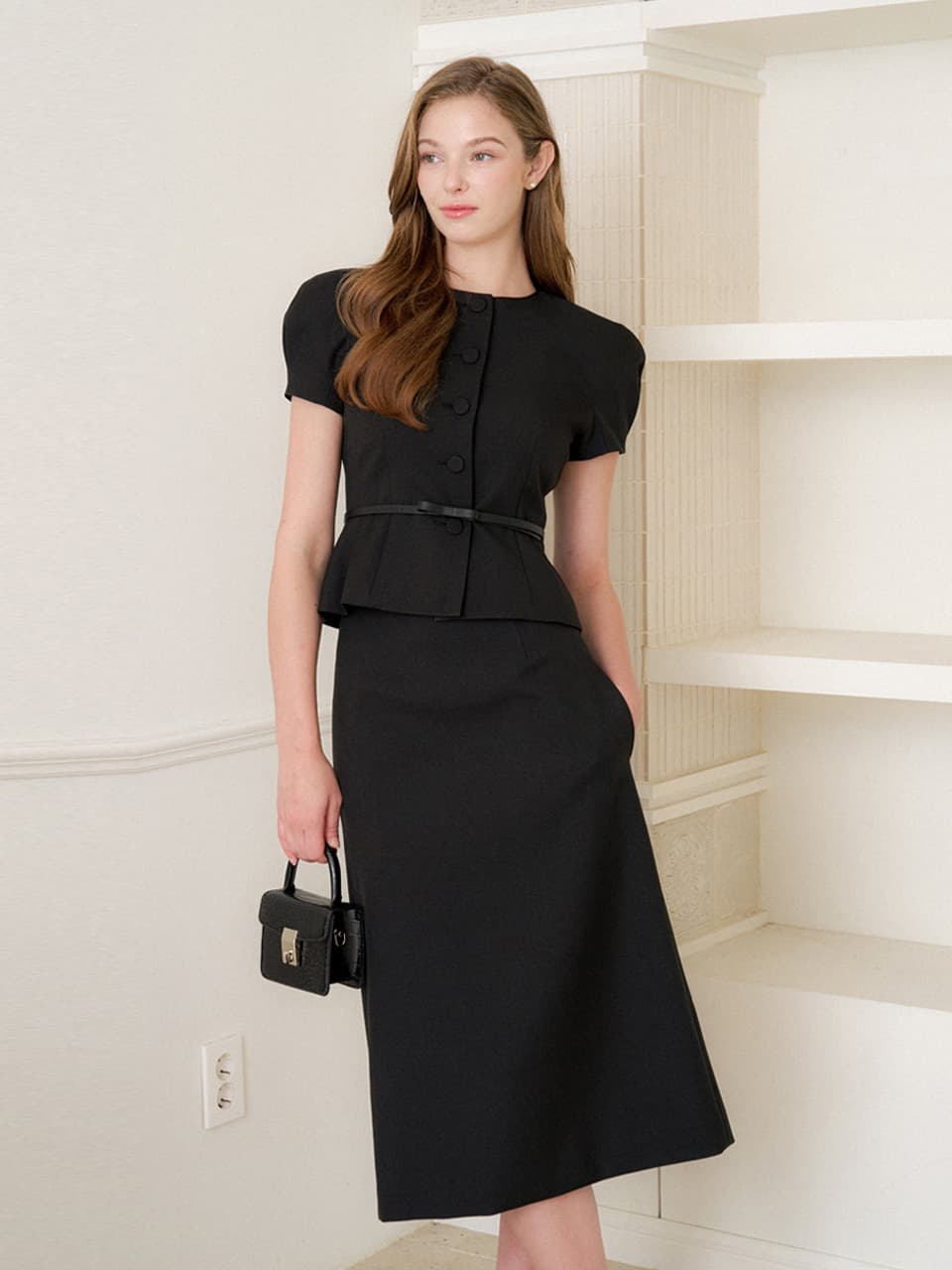 Signature A-Line Long-Skirt / Black