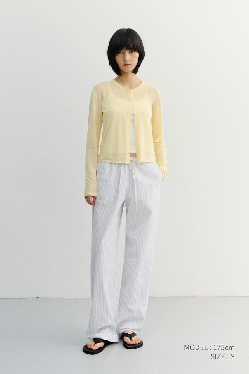 PAJAMA STRING PANTS WHITE STRIPE_UDPA6B222WT