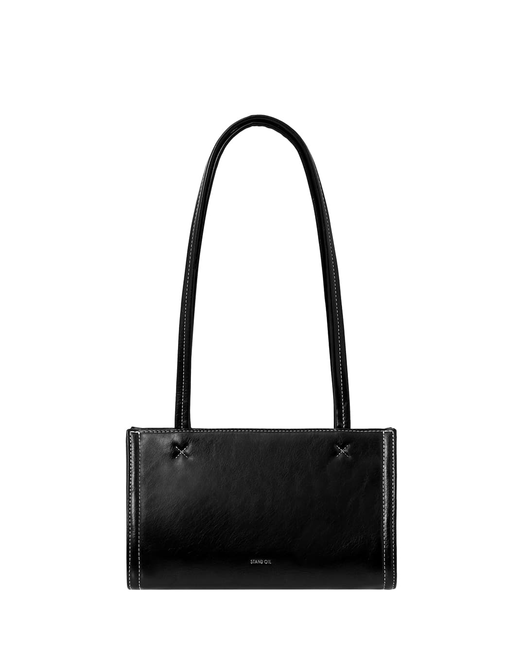 Oblong bag Tiny · 오블롱백 티니 / 스티치블랙
