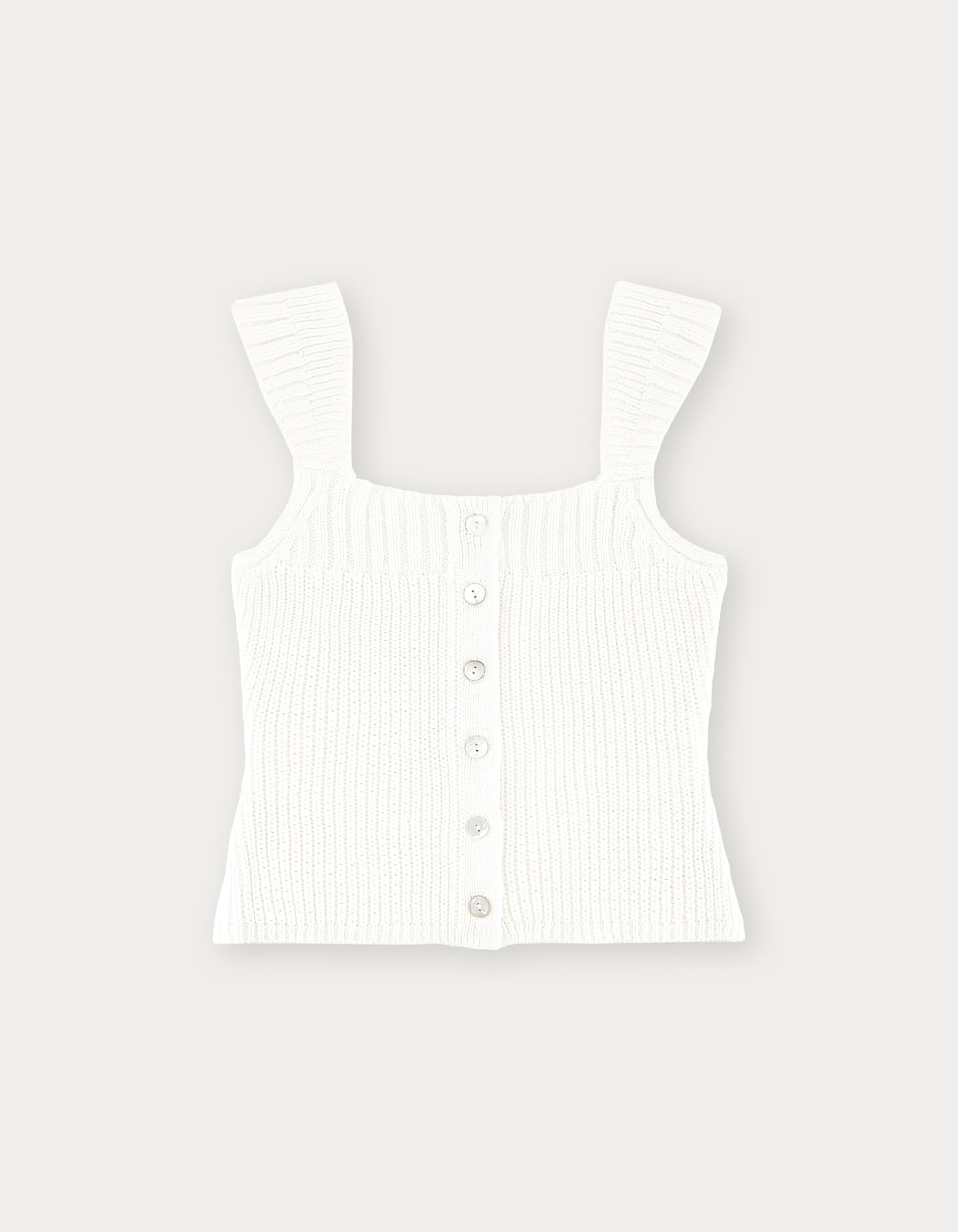 Sia Sleeveless Knit - Ivory