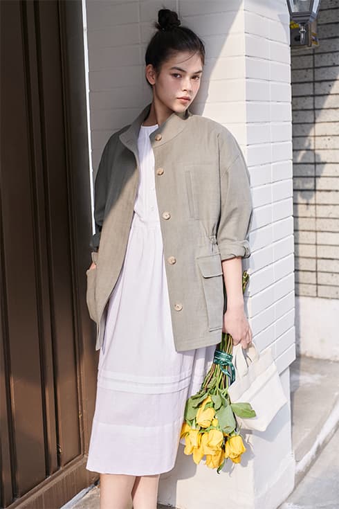 24N summer linen field jacket [KA]