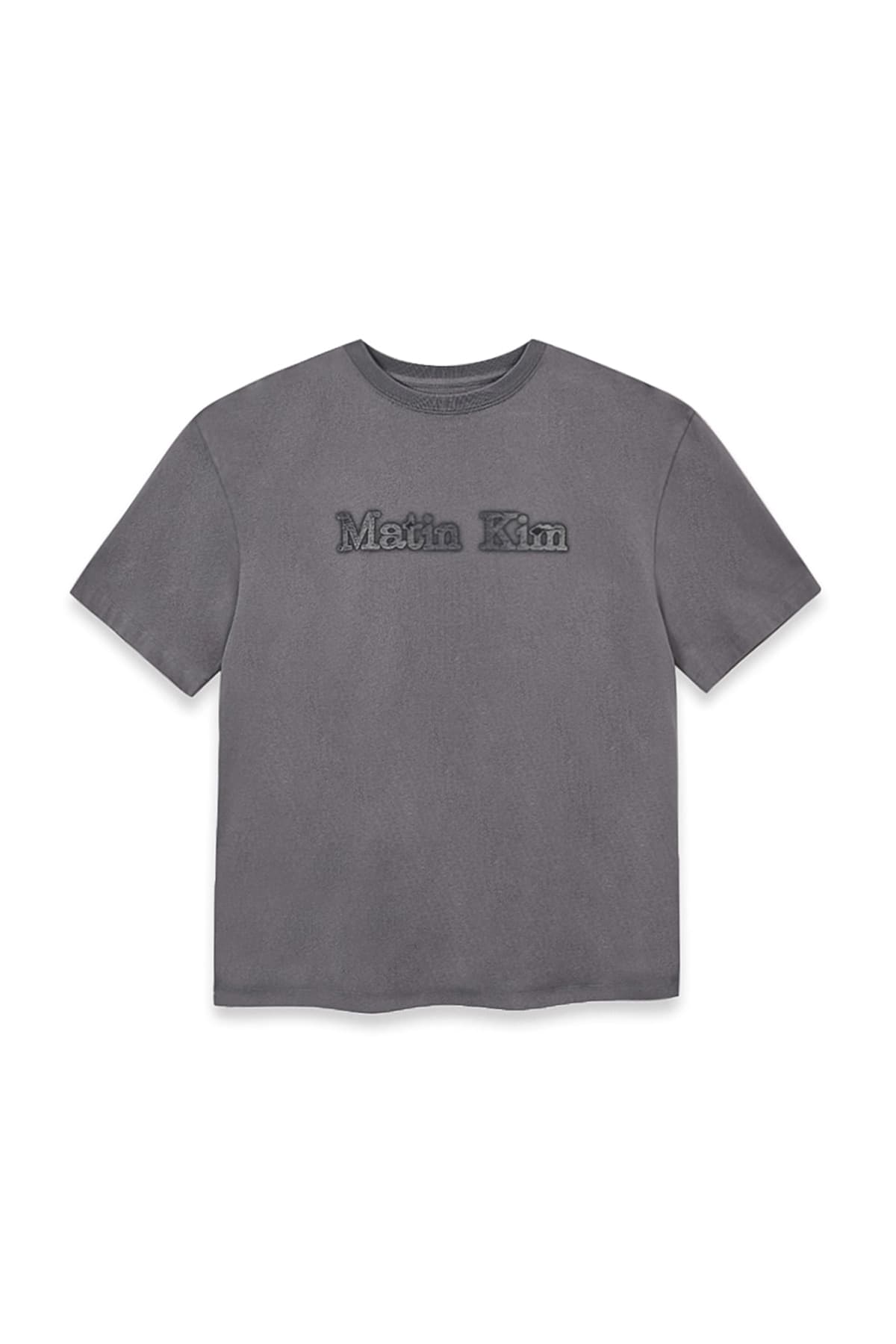VINTAGE LOGO GRAPHIC TOP IN CHARCOAL