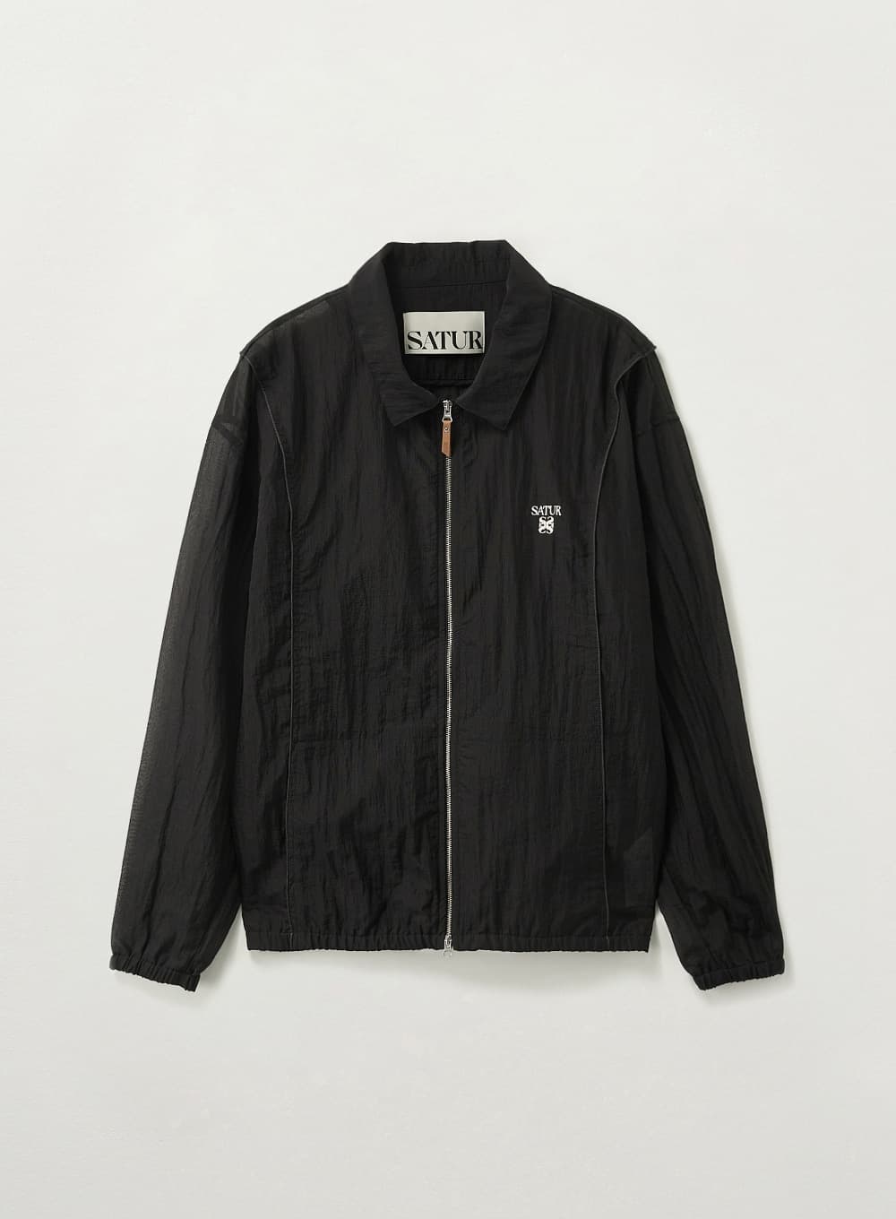 Ripstop Piping Nylon Jacket - Black