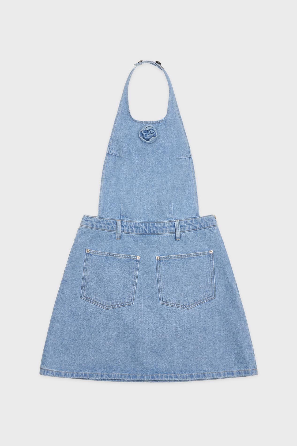 Flower Halter One-Piece (Blue)