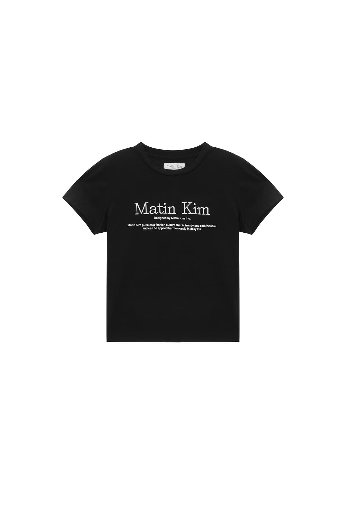 MATIN HERITAGE CROP TOP IN BLACK