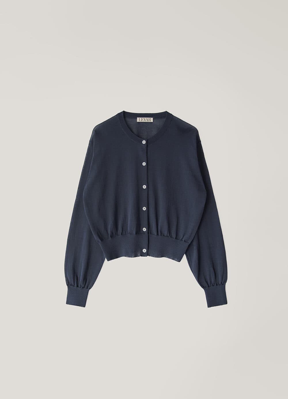 Sheer Knit Cardigan - Navy