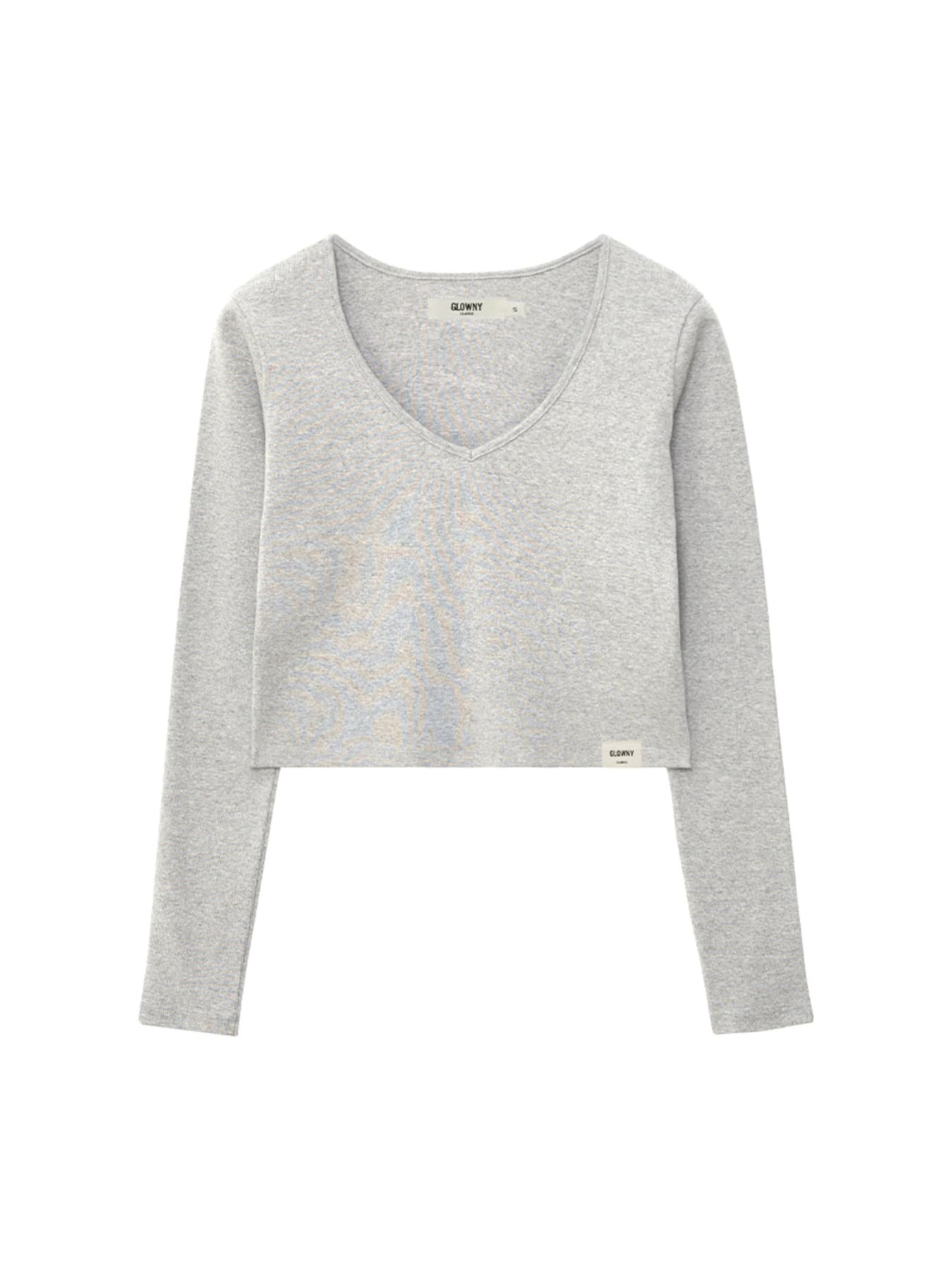 G CLASSIC V-NECK LONG SLEEVE (MELANGE GRAY)