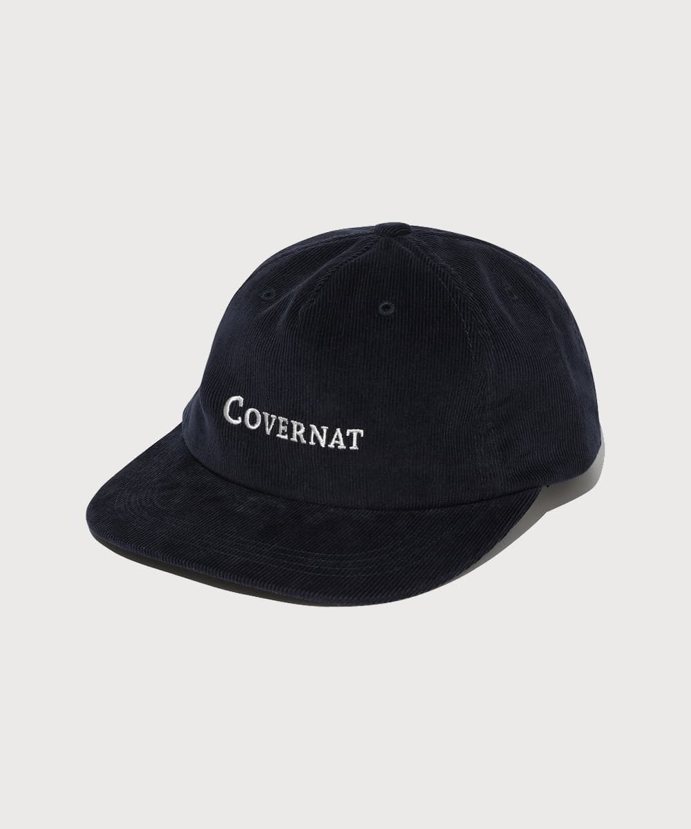 어센틱 로고 코듀로이 5패널 캡 Navy