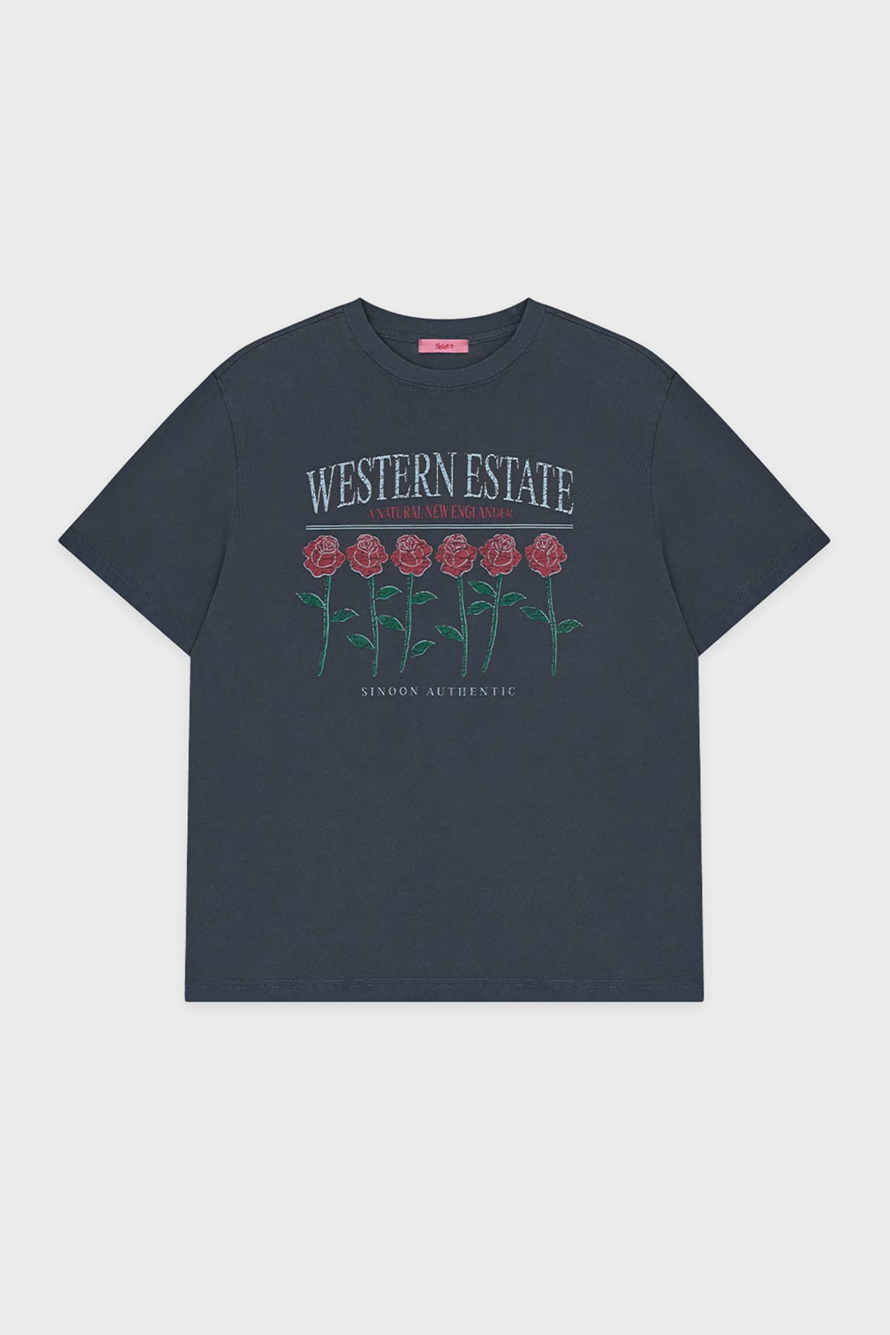 Pigment Rose Garden T-Shirt (Navy)