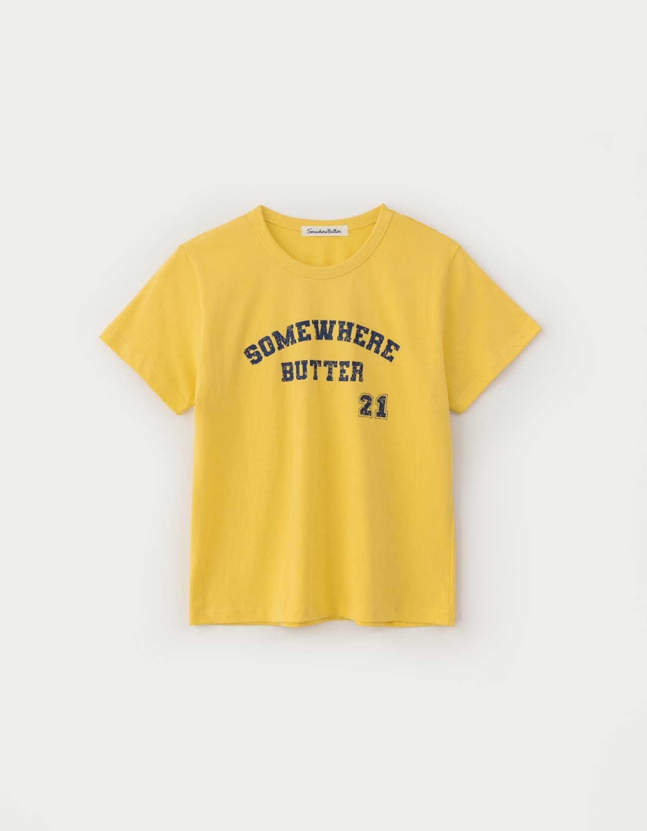21 Square Logo Top - Yellow