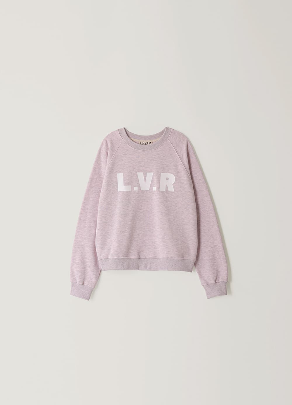 L.V.R Signature Cotton Sweat-Shirt - Melange Lilac