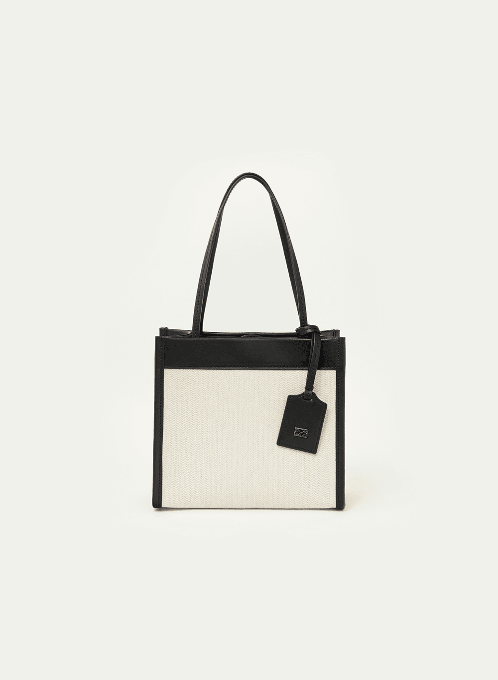 Mini Square Canvas Tote Ecru