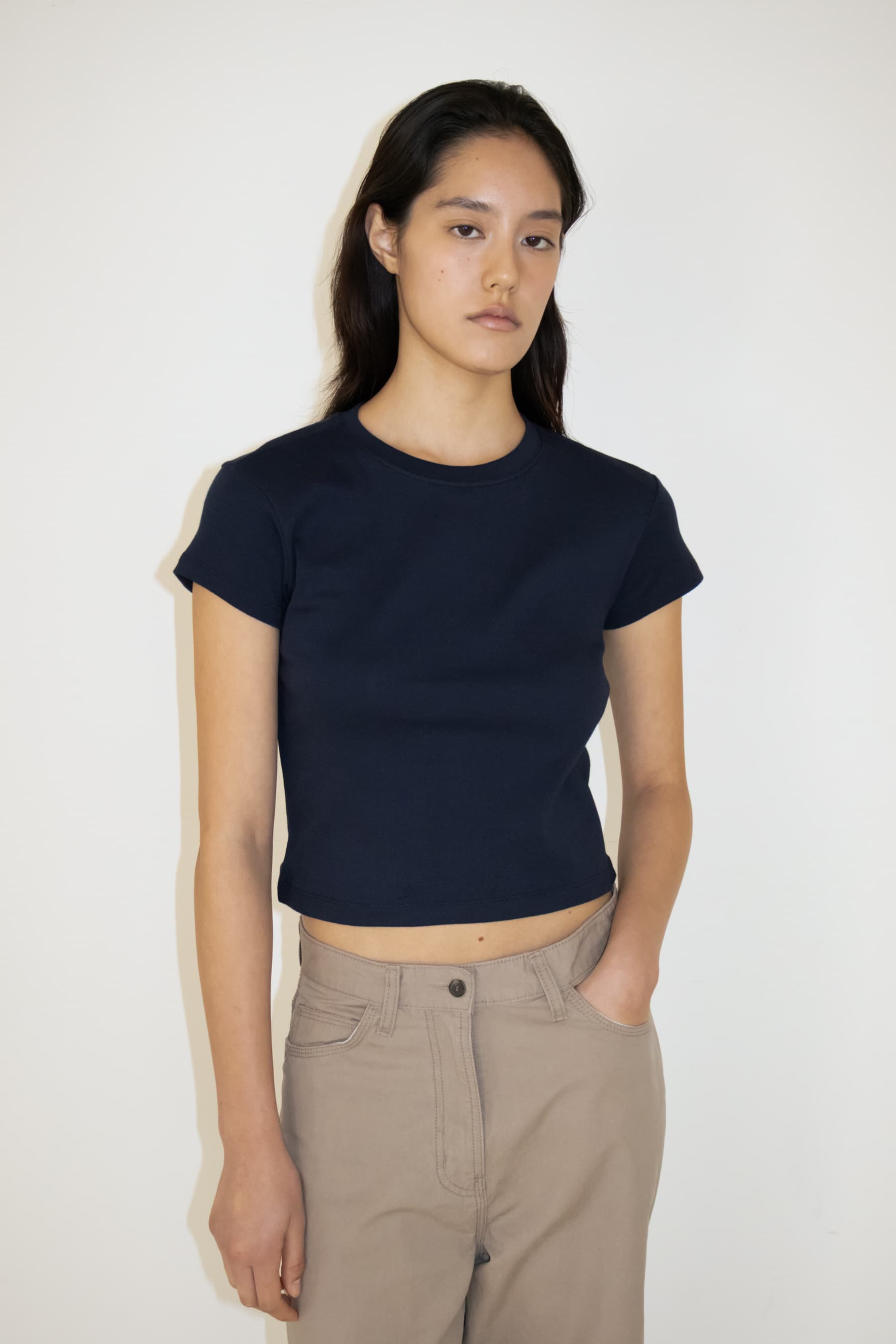 Refined Crewneck T-shirt (Navy)