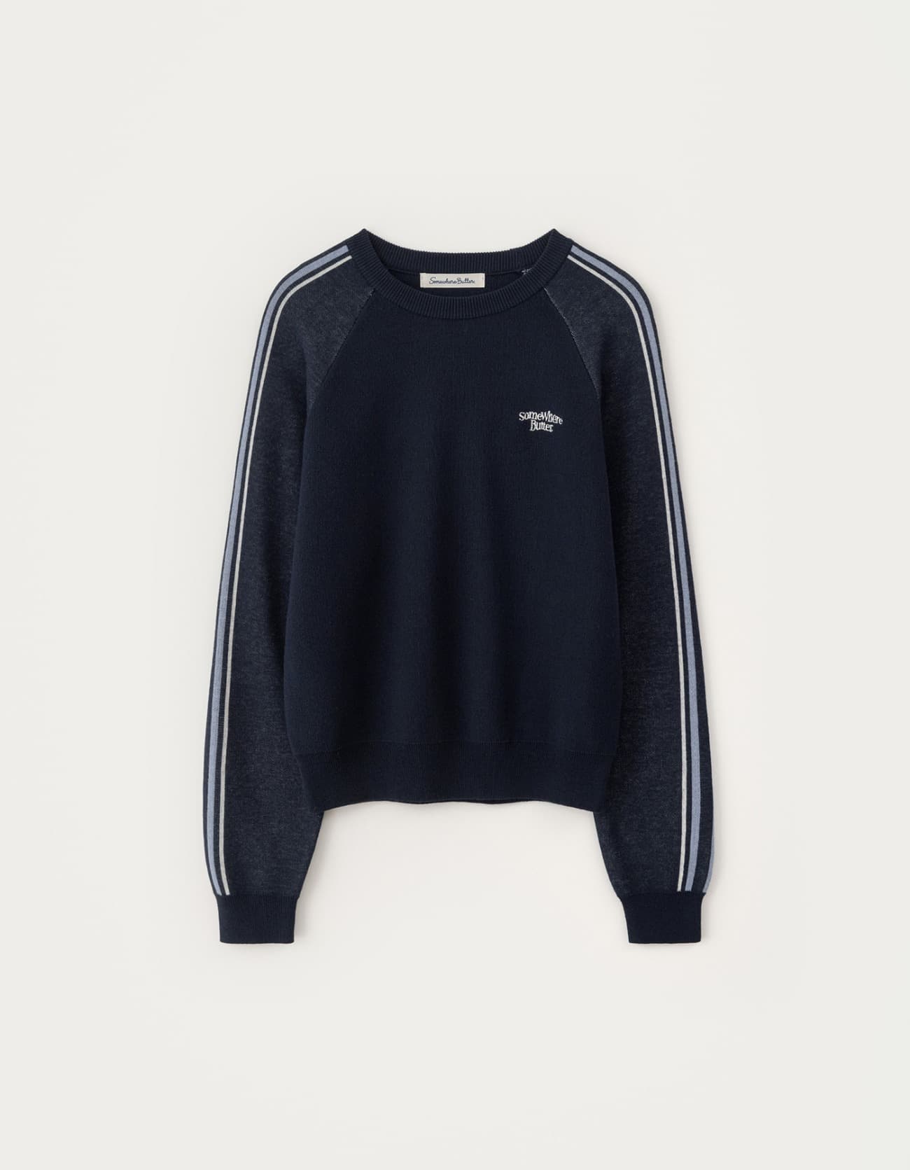 Rokie Small Logo Knit - Navy