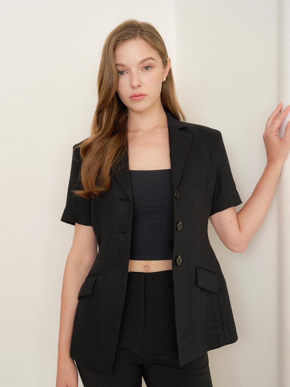 Summer Linen Jacket / Black(2color)