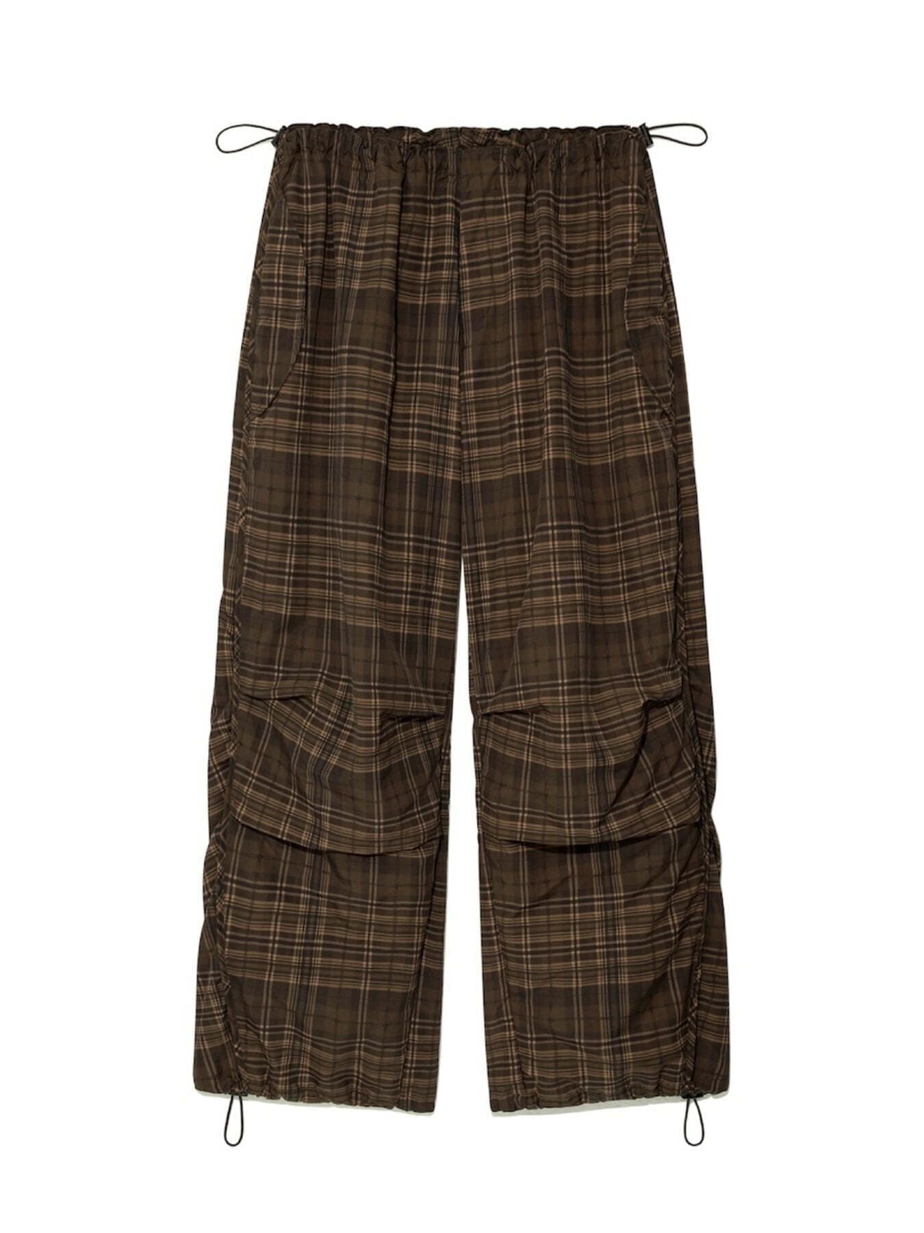 CHECKMATE TRACK PANTS (BROWN)