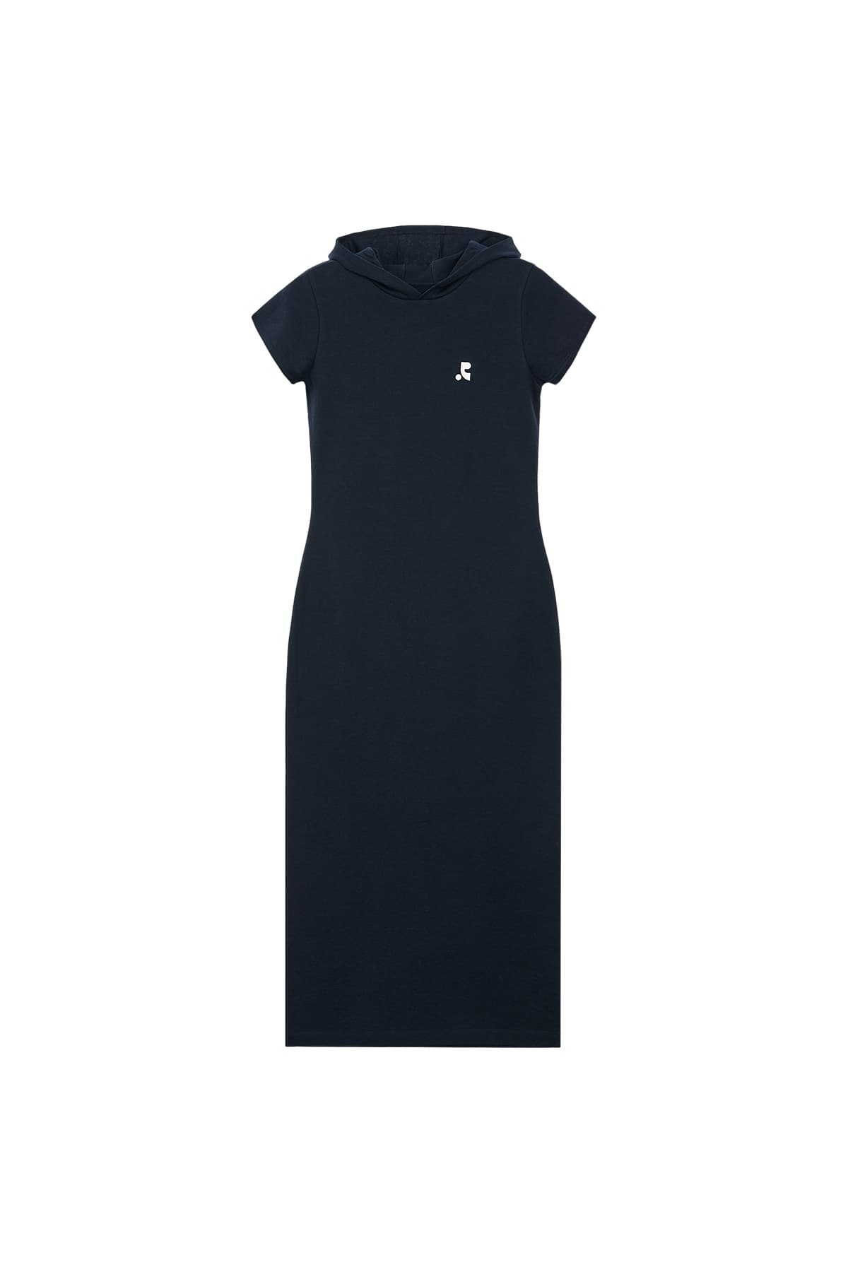 HOOD MAXI DRESS - NAVY