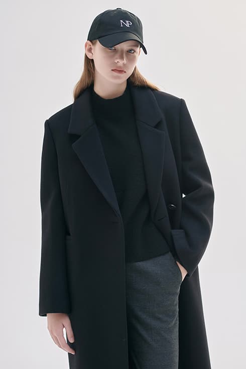 23WN winter basic coat [BK]