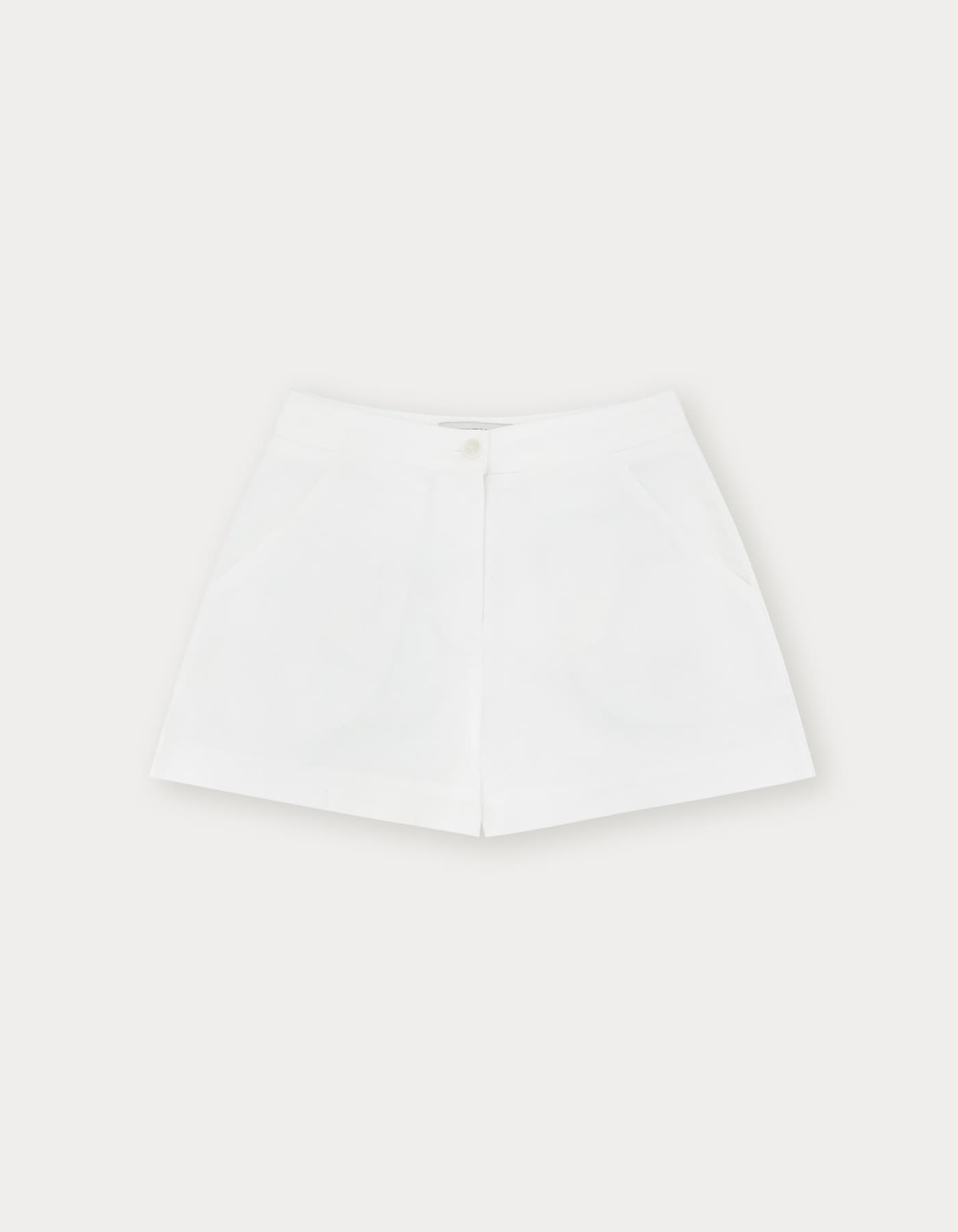 Perrie Cotton Short Pants - Ivory