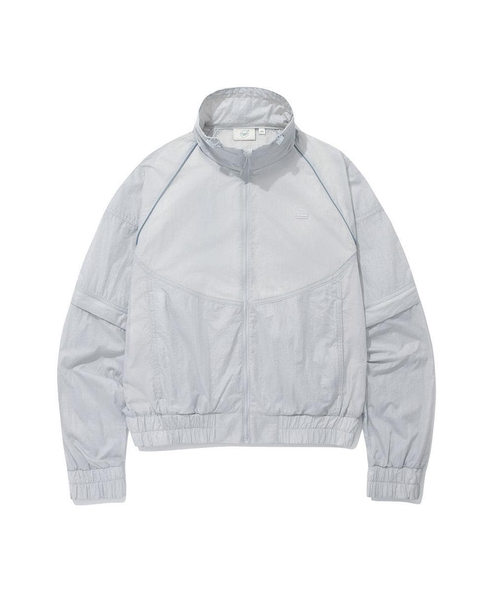 우먼 실키 나일론 디테처블 점퍼 Light Gray