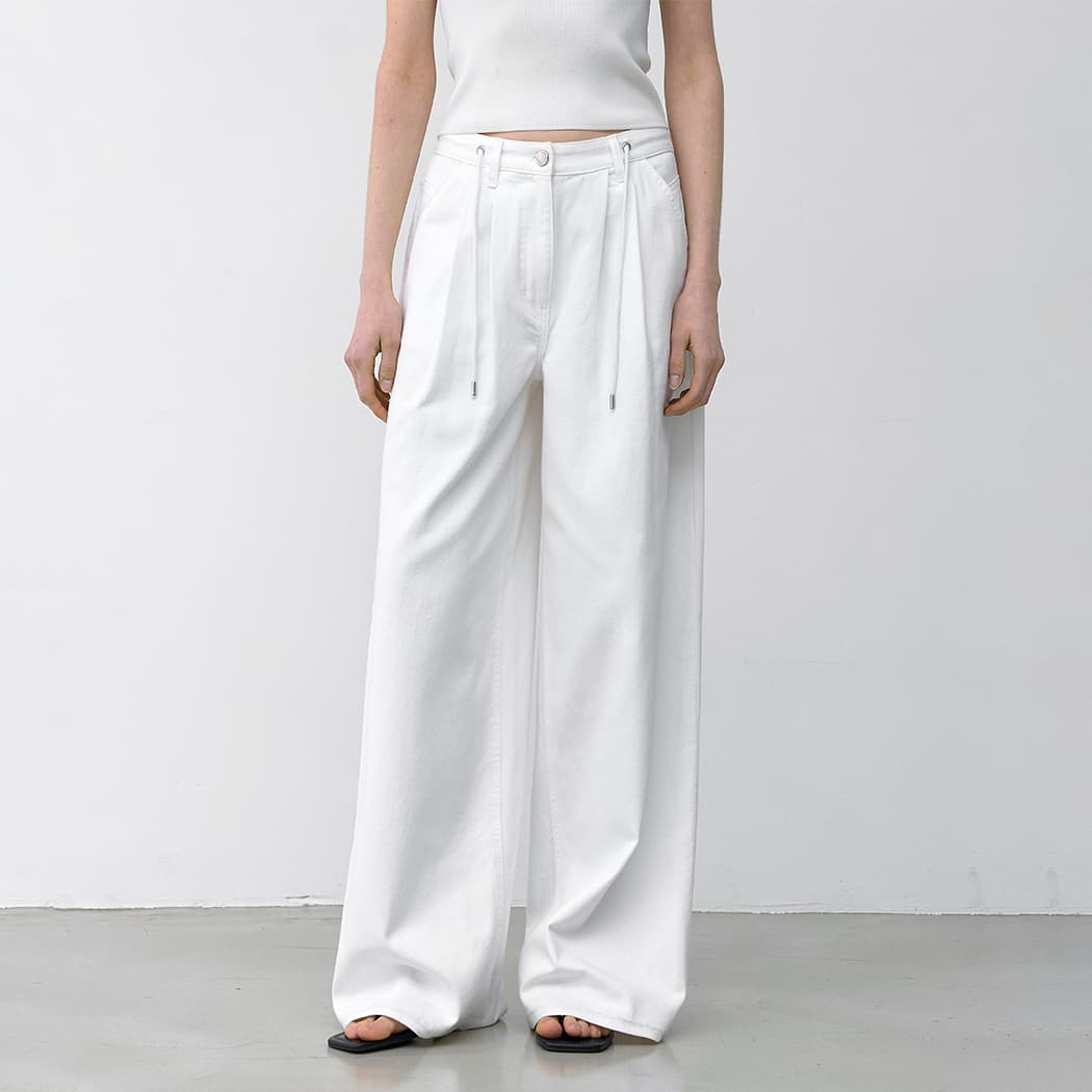 (PT-5675)ELPO WIDE FIT DENIM PANTS
