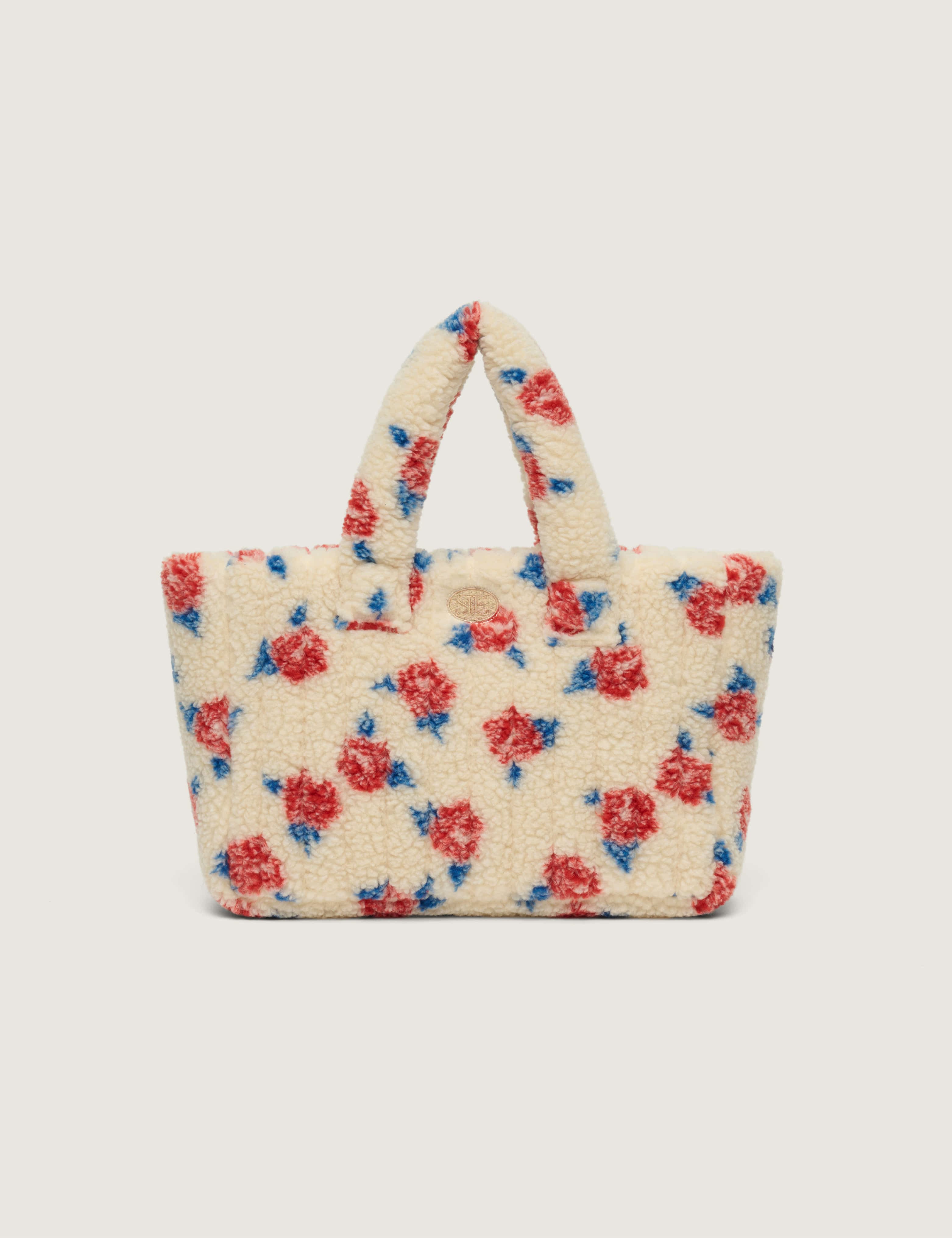 Rose Fleece Padding Bag (Beige)