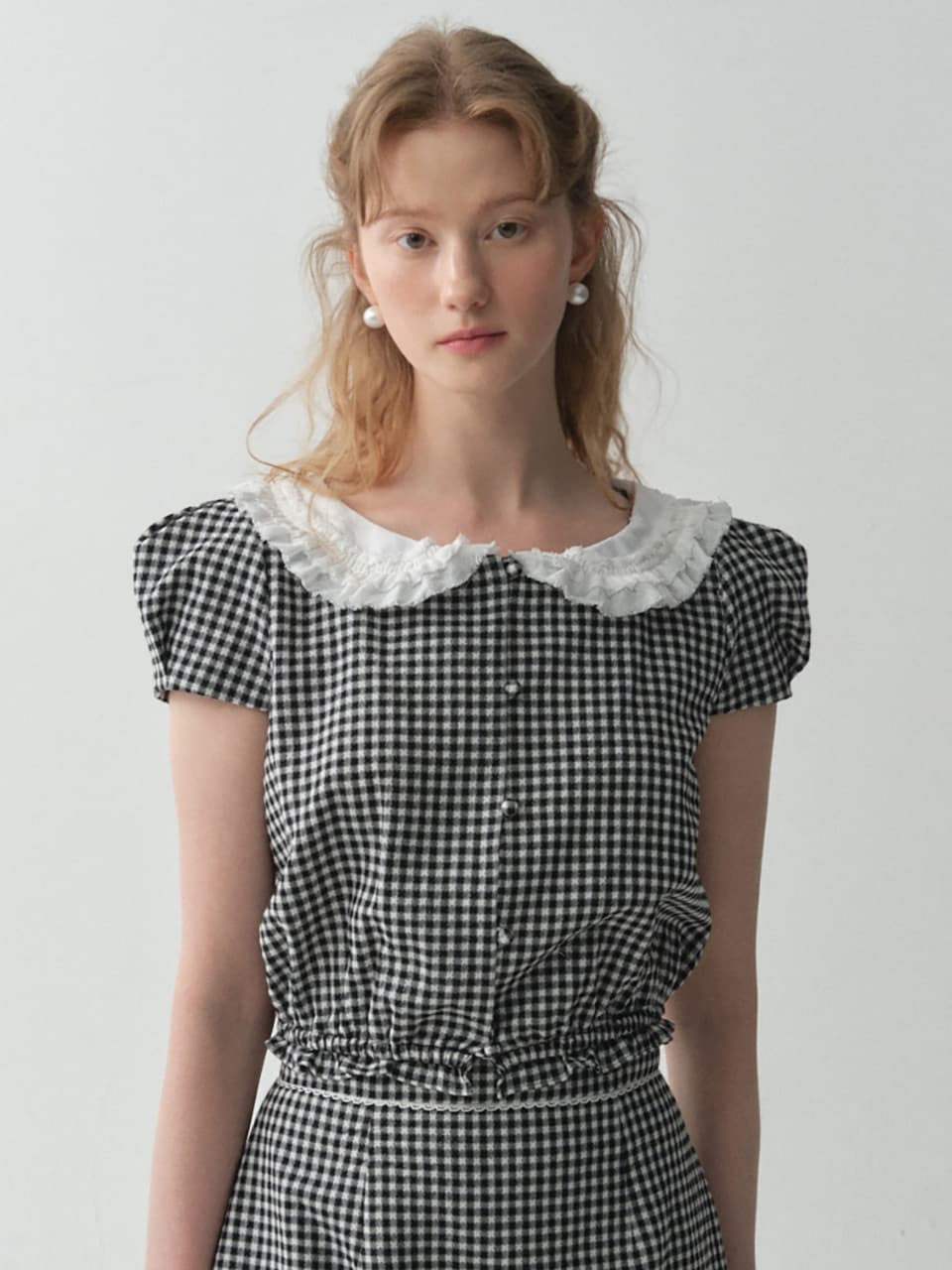 Chloe Check Blouse