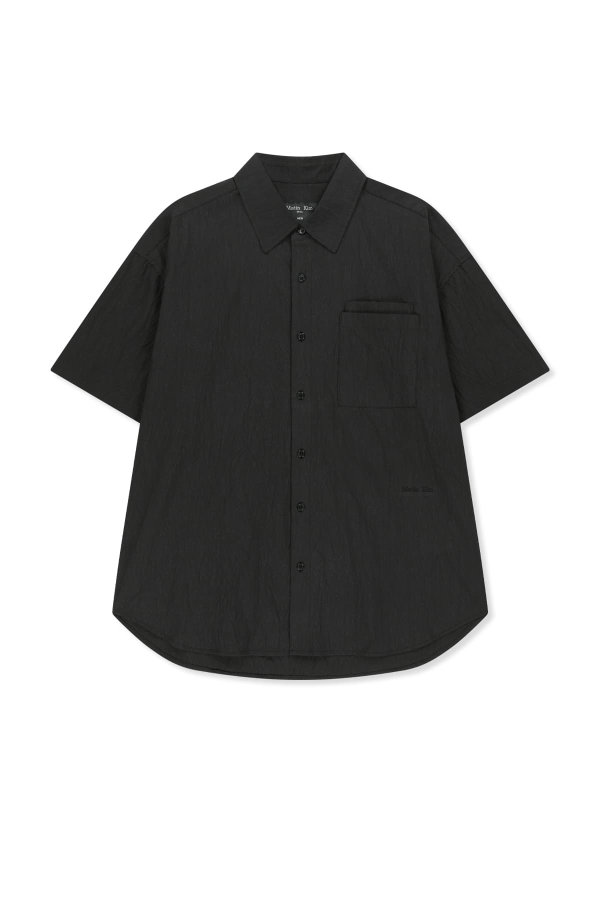 SMALL LOGO OVER FIT SHIRT FOR MEN IN CHARCOAL
