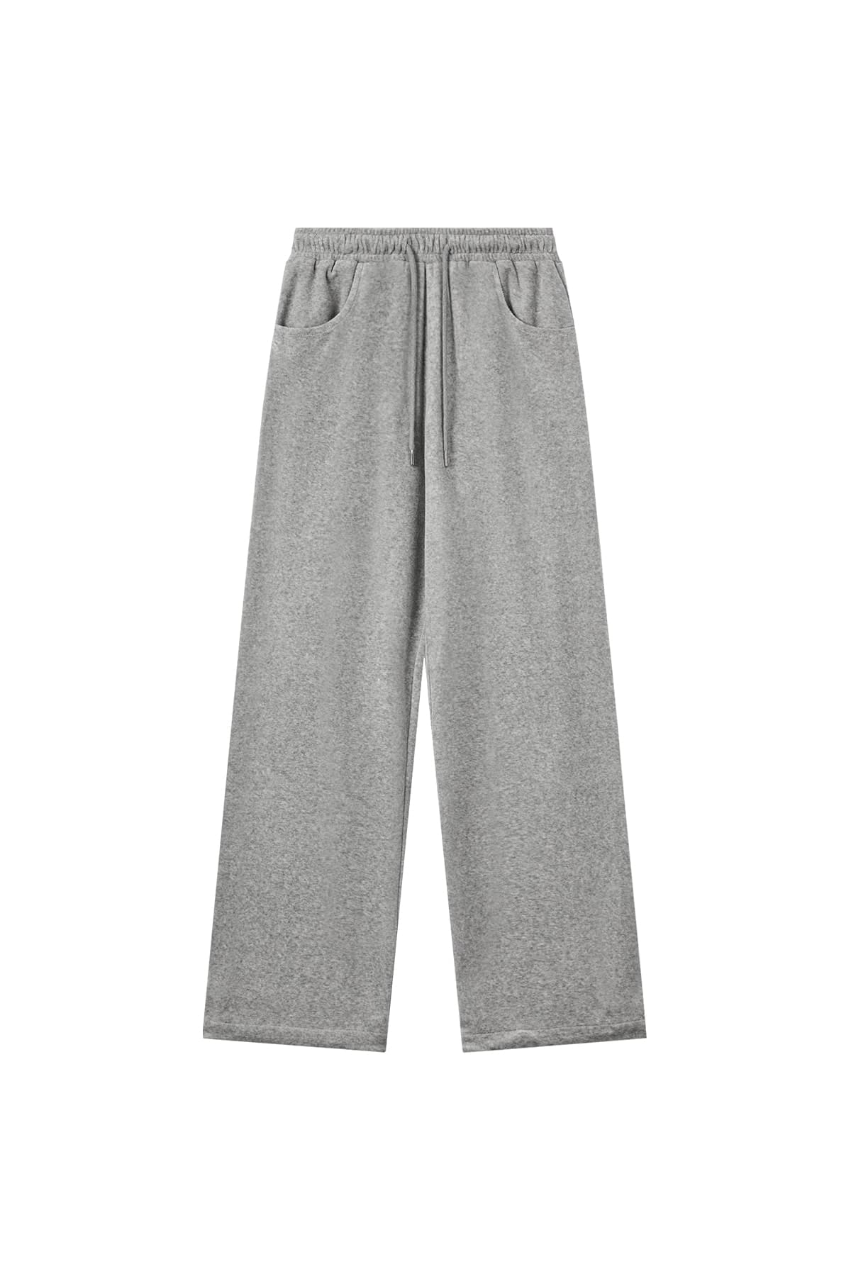 VELVET PANTS - GREY