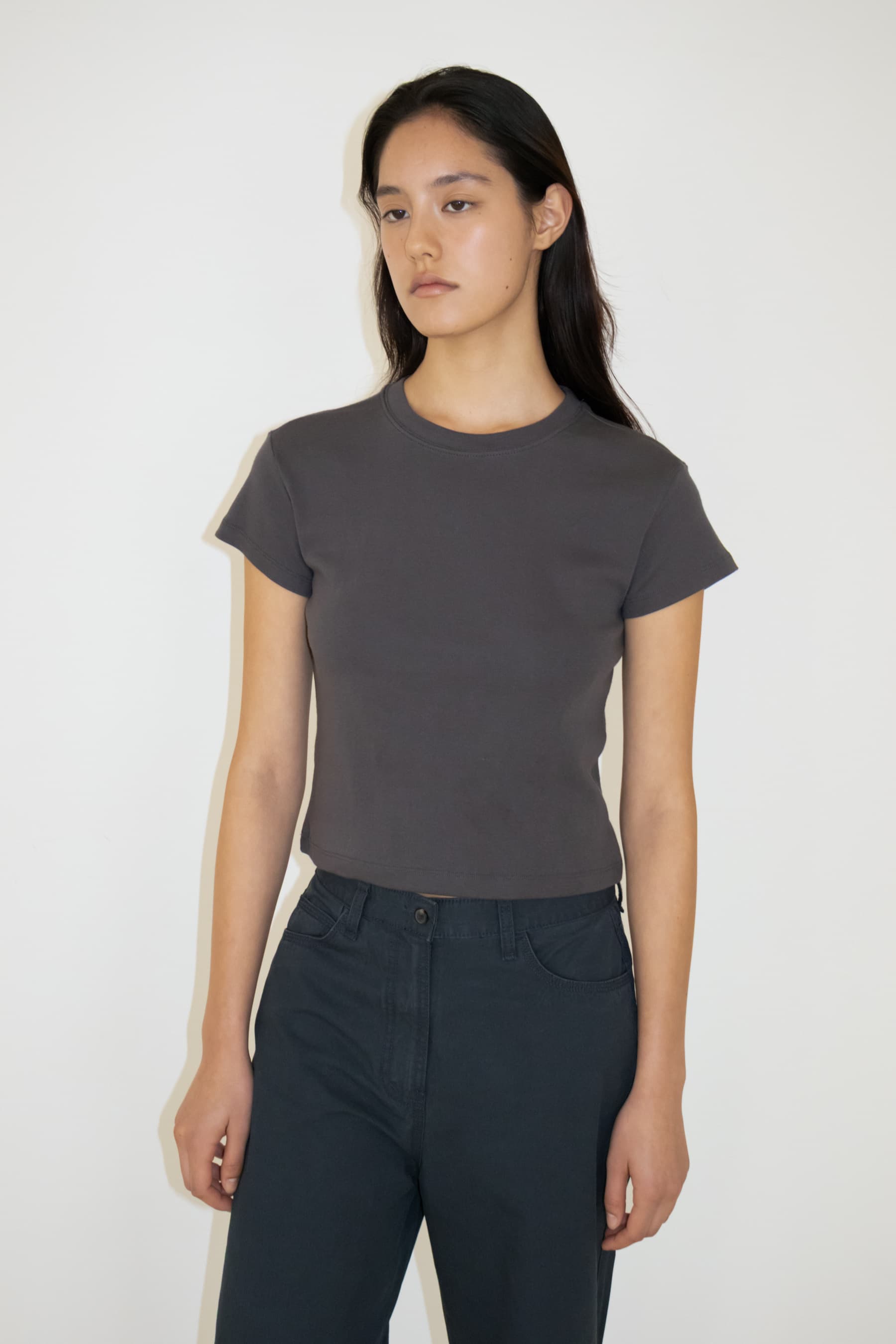 Refined Crewneck T-shirt (Charcoal)