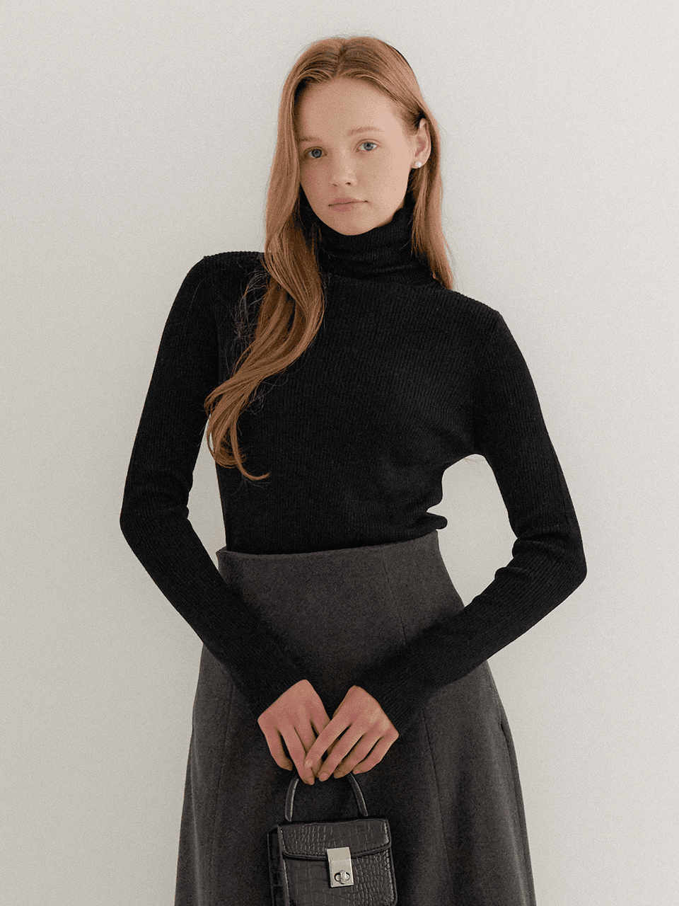 Roman Slim-fit Turtleneck / Black(3color)