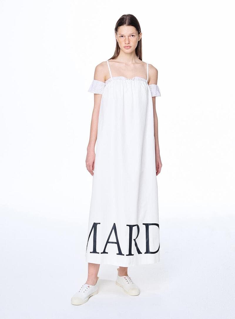 MAXI DRESS MARDI NOUVEAU_WHITE BLACK