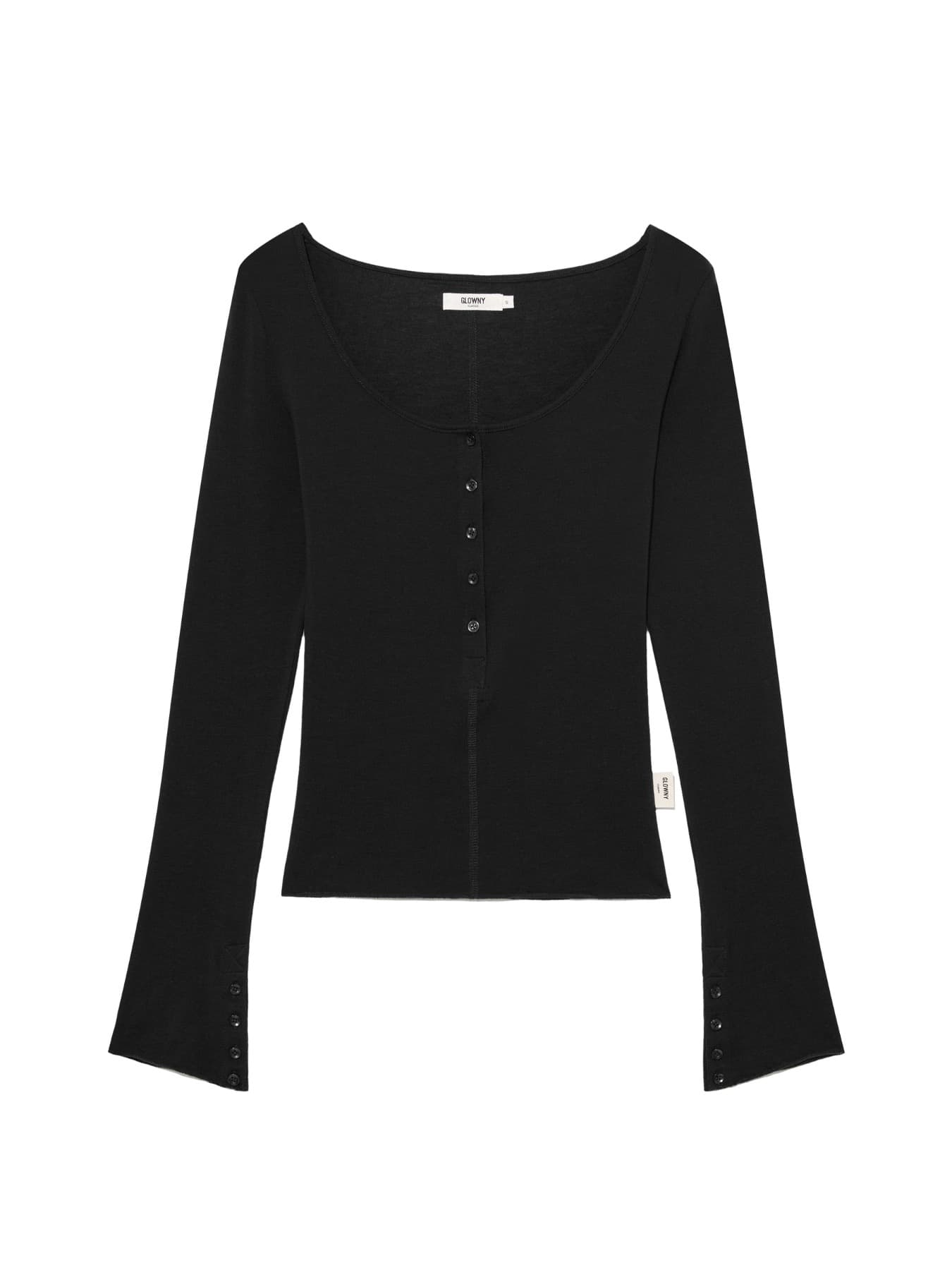 G BUTTON LONG SLEEVE (BLACK)