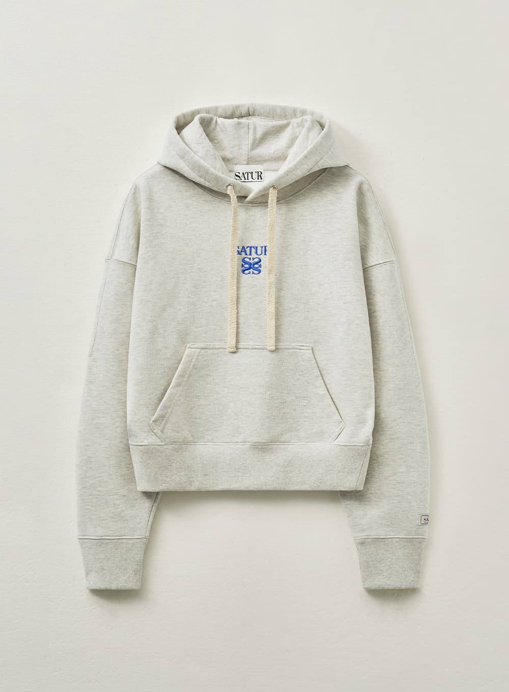 (W) Apero Pocket Crop Hoodie - Oatmeal