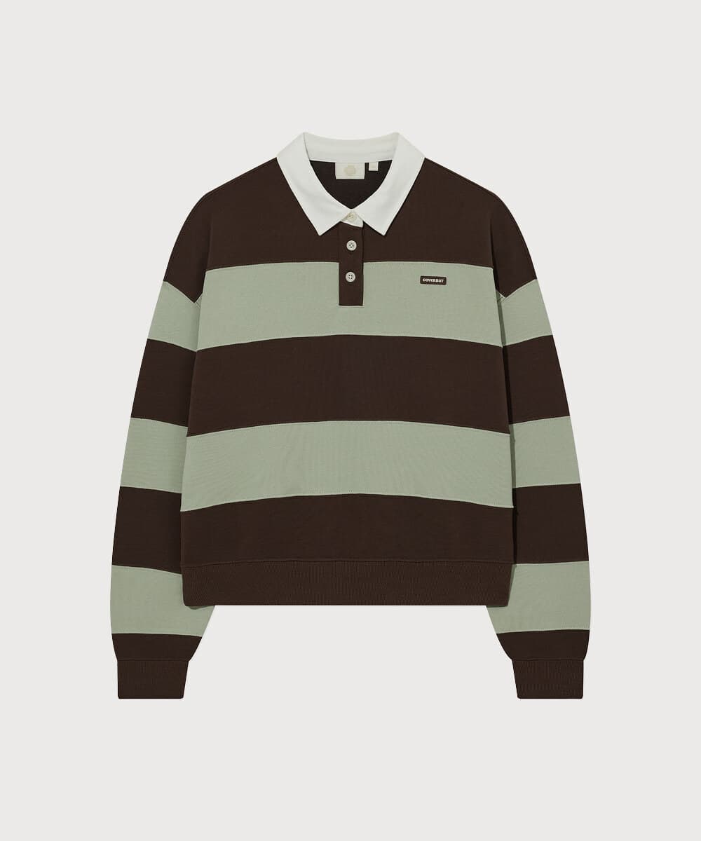 우먼 럭비 맨투맨 Sage Green