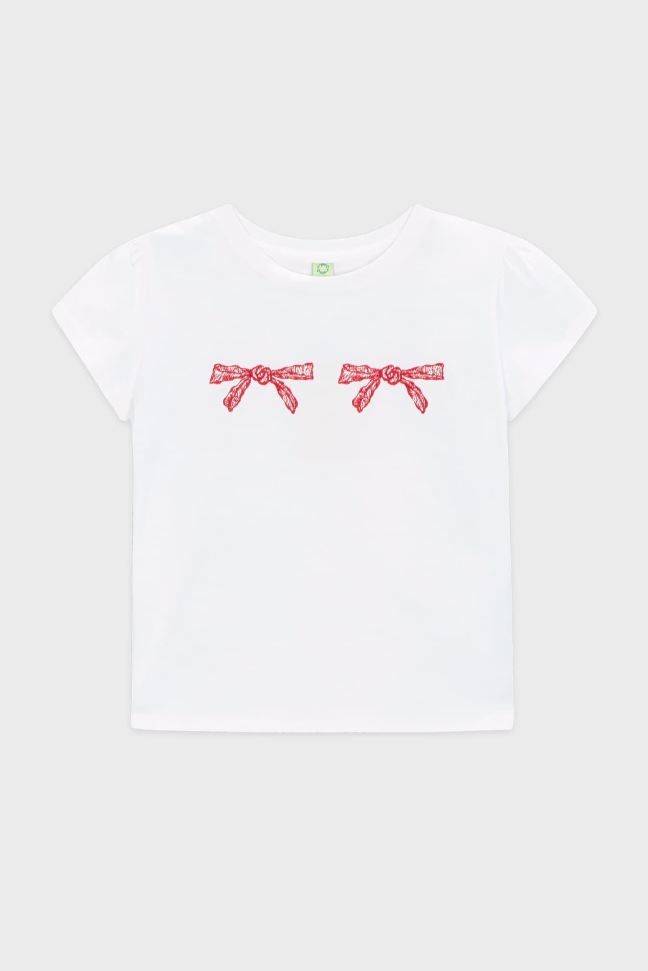 Ribbon T-Shirts (White)