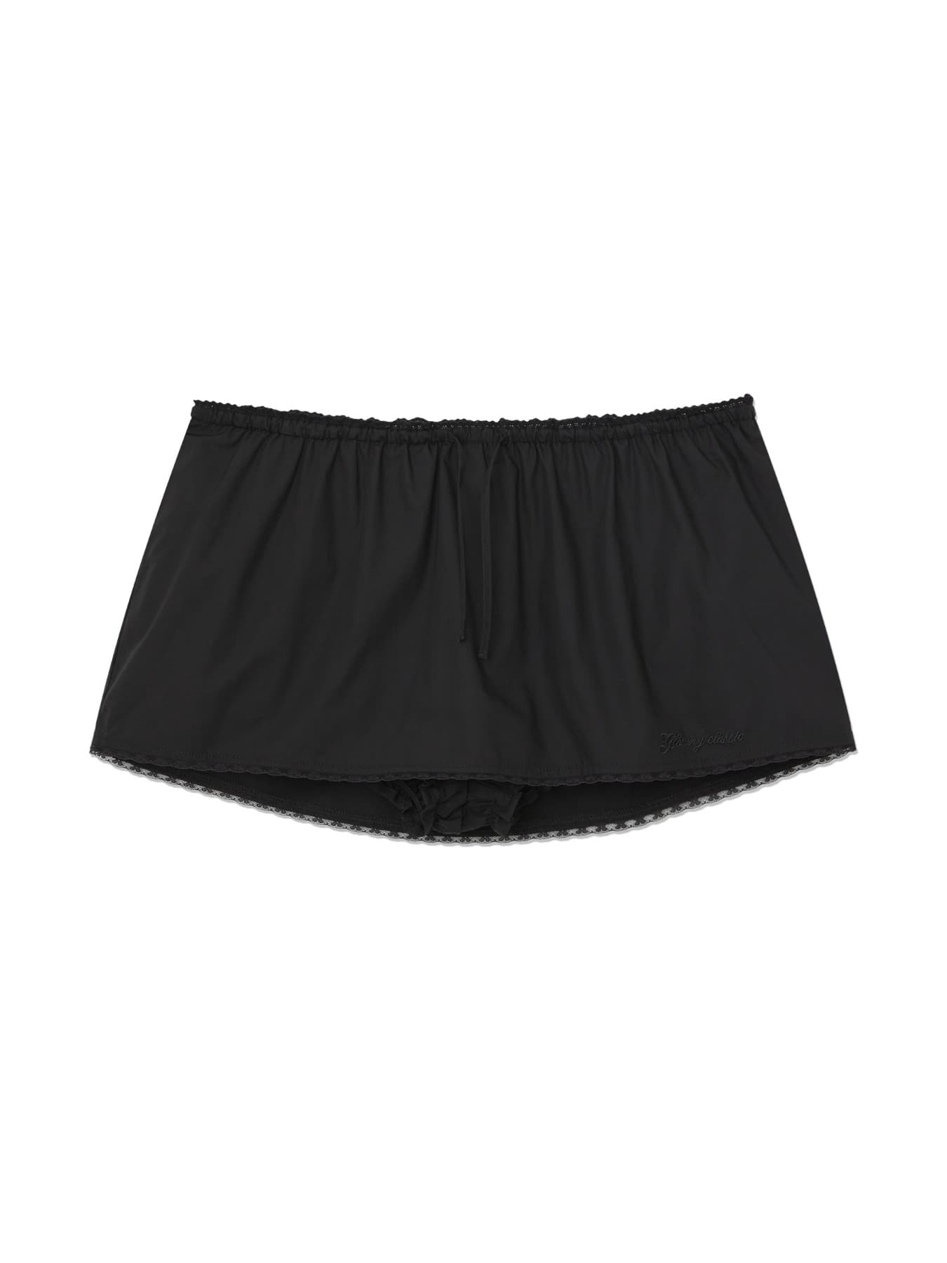 G CLASSIC LACE-UP MINI SKIRT (BLACK)