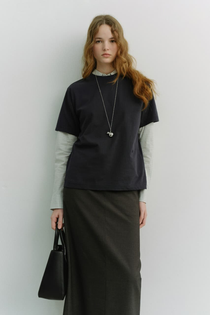 UNISEX LOOSE T-SHIRT NAVY_UDTS6A112N2